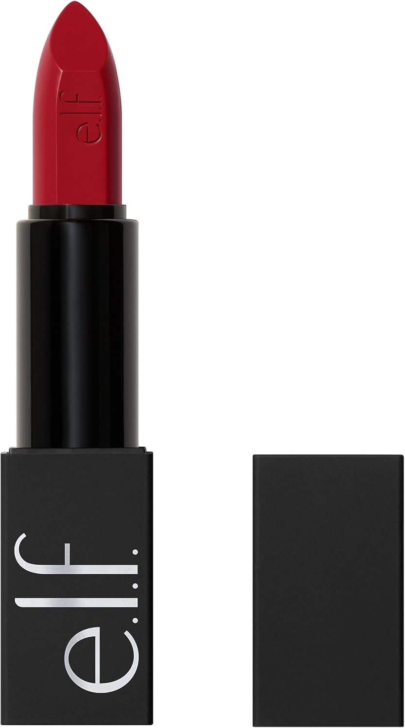 e.l.f. O Face Satin Lipstick, Richly Pigmented, Nourishing & Long-Lasting Creamy Lipstick, Infused With Jojoba, Vegan & Cruelty-Free, Own It - Image 2