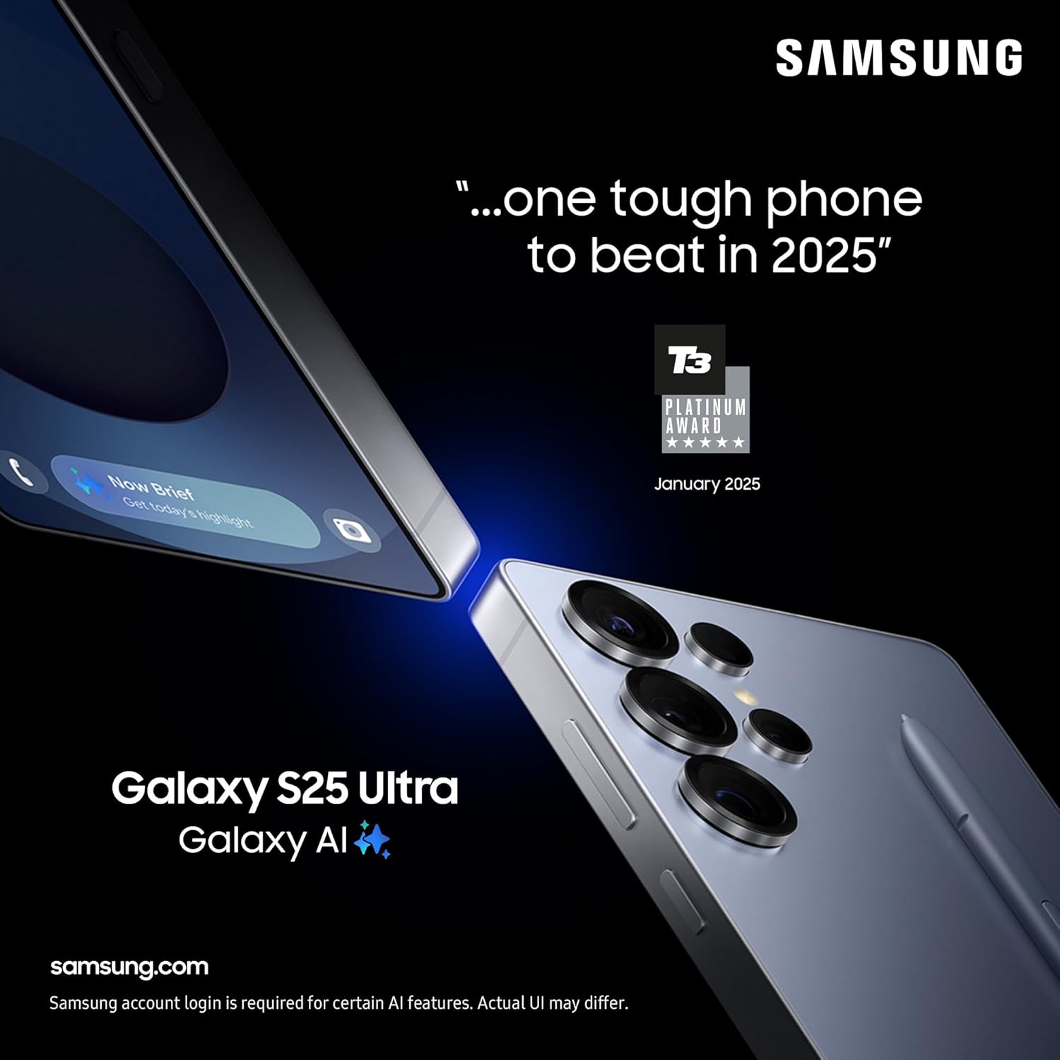 Samsung Galaxy S25 Ultra AI Smartphone, Galaxy AI, 12GB Memory, 512GB Storage, 200MP Camera, S Pen Included, Titanium Silverblue, 3 Year Manufacturer Extended Warranty (UK Version) - Image 3