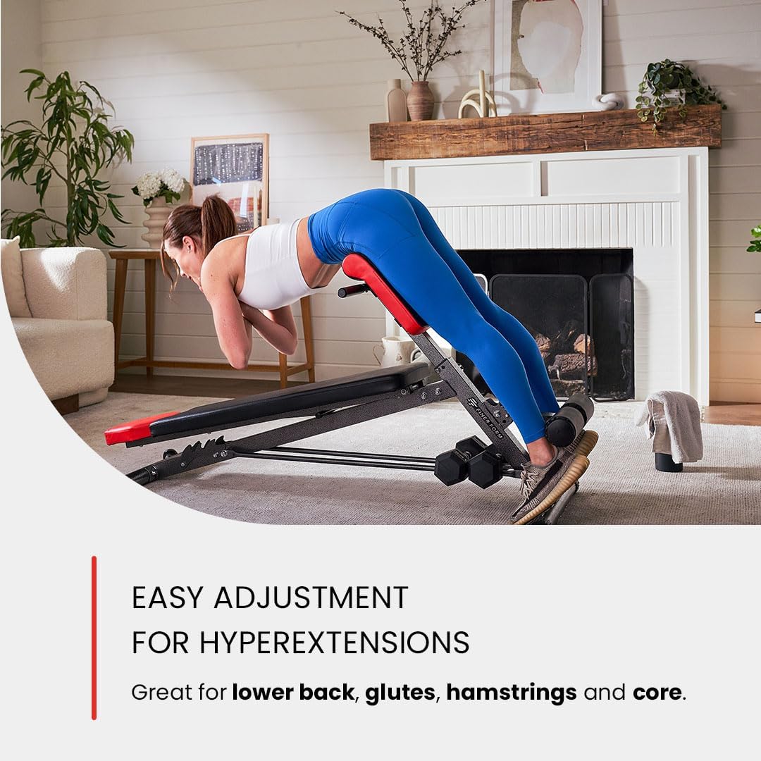 Finer Form Multi-Functional Gym Bench for Full All-in-One Body Workout – Versatile Fitness Equipment for Hyper Back Extension, Roman Chair, Adjustable Situp, Decline, Flat Bench - Image 3