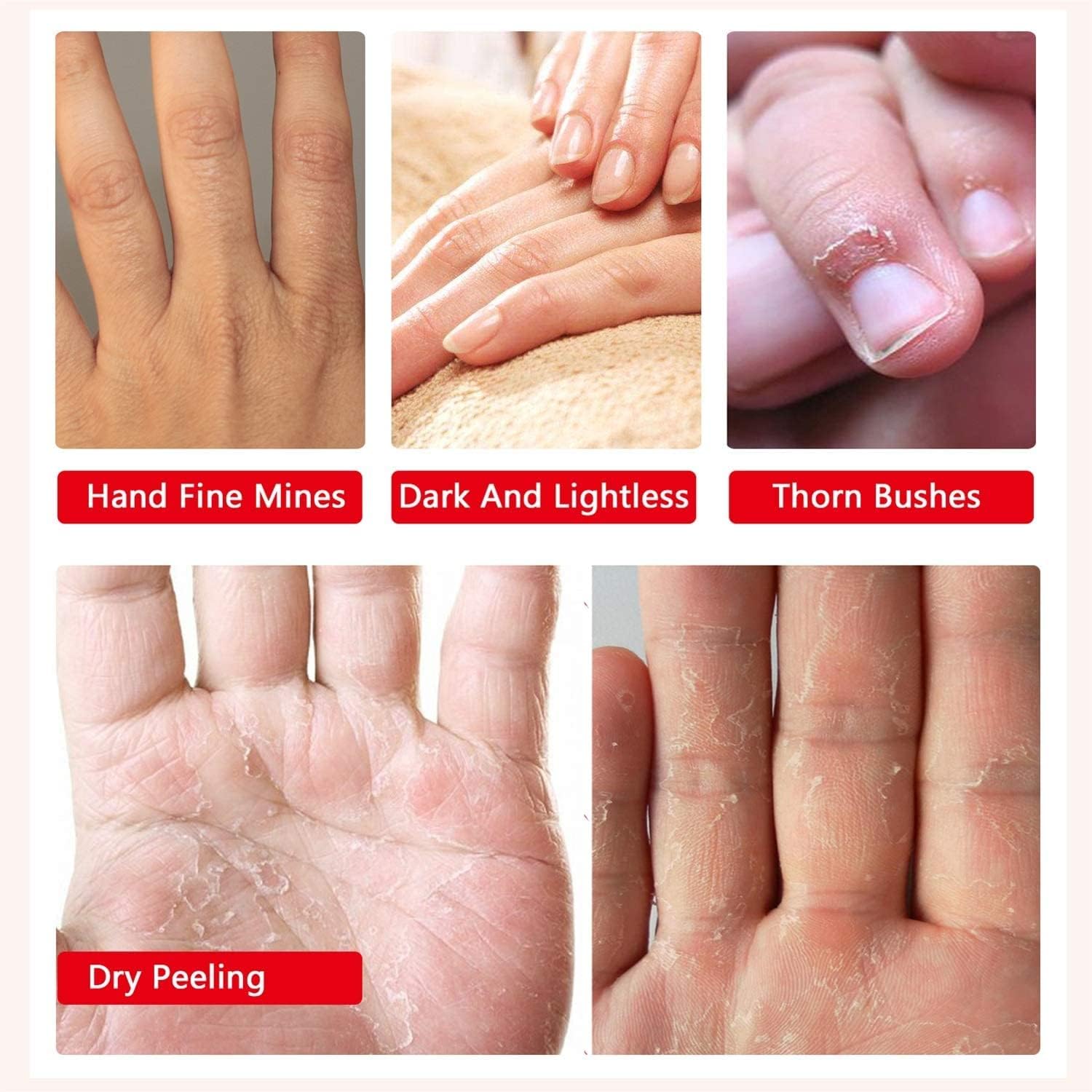 CCKULOOB Hand Mask, 6 Pairs Super Hydrating Hand Mask Moisturizing Hand Mask that Enriched with Collagen, Shea Butter, and Vitamin-E to Revive Dry, Rough and Cracked Skin (6 Lavender) - Image 4