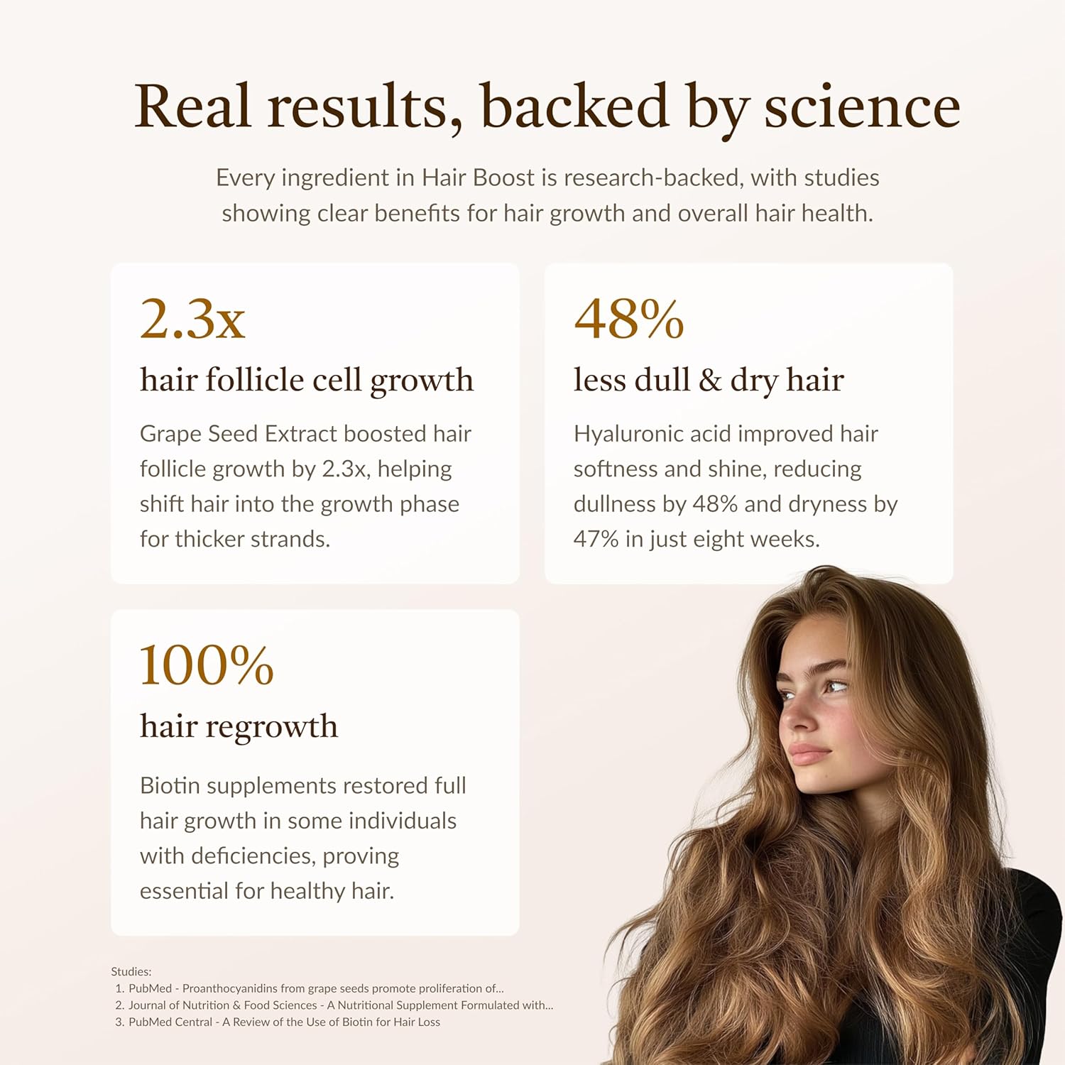 18-in-1 Hair Growth Supplement & DHT Blocker | Collagen, Biotin, Hyaluronic Acid, Nettle + 14 Active Ingredients | Supports Longer, Stronger Hair & Reduces Hair Loss - Image 5