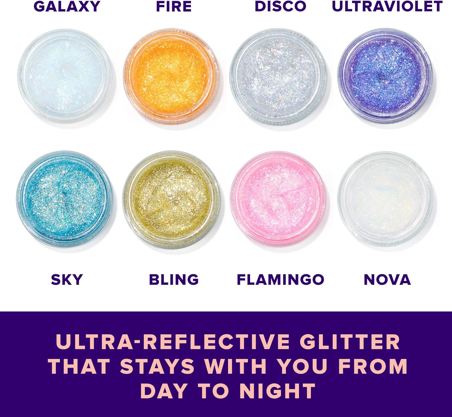 Unicorn Snot Face & Body BIO Glitter - Cosmetic-Grade Holographic Glitter Gel - Plant-Based Glitter Makeup for Festivals, Raves, Anime Cosplay - Safe for Face, Easy Application & Removal (Galaxy) - Image 8
