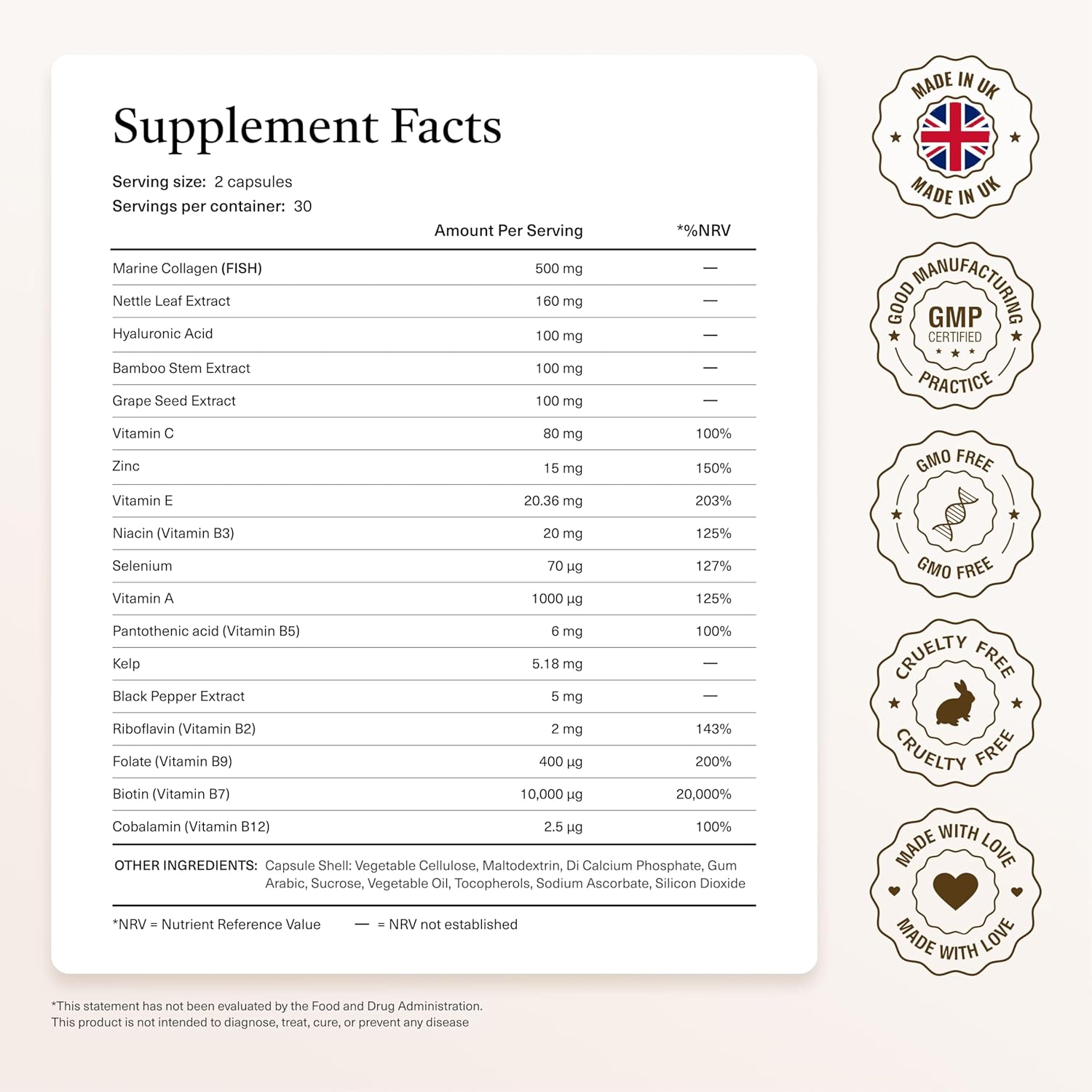 18-in-1 Hair Growth Supplement & DHT Blocker | Collagen, Biotin, Hyaluronic Acid, Nettle + 14 Active Ingredients | Supports Longer, Stronger Hair & Reduces Hair Loss - Image 10