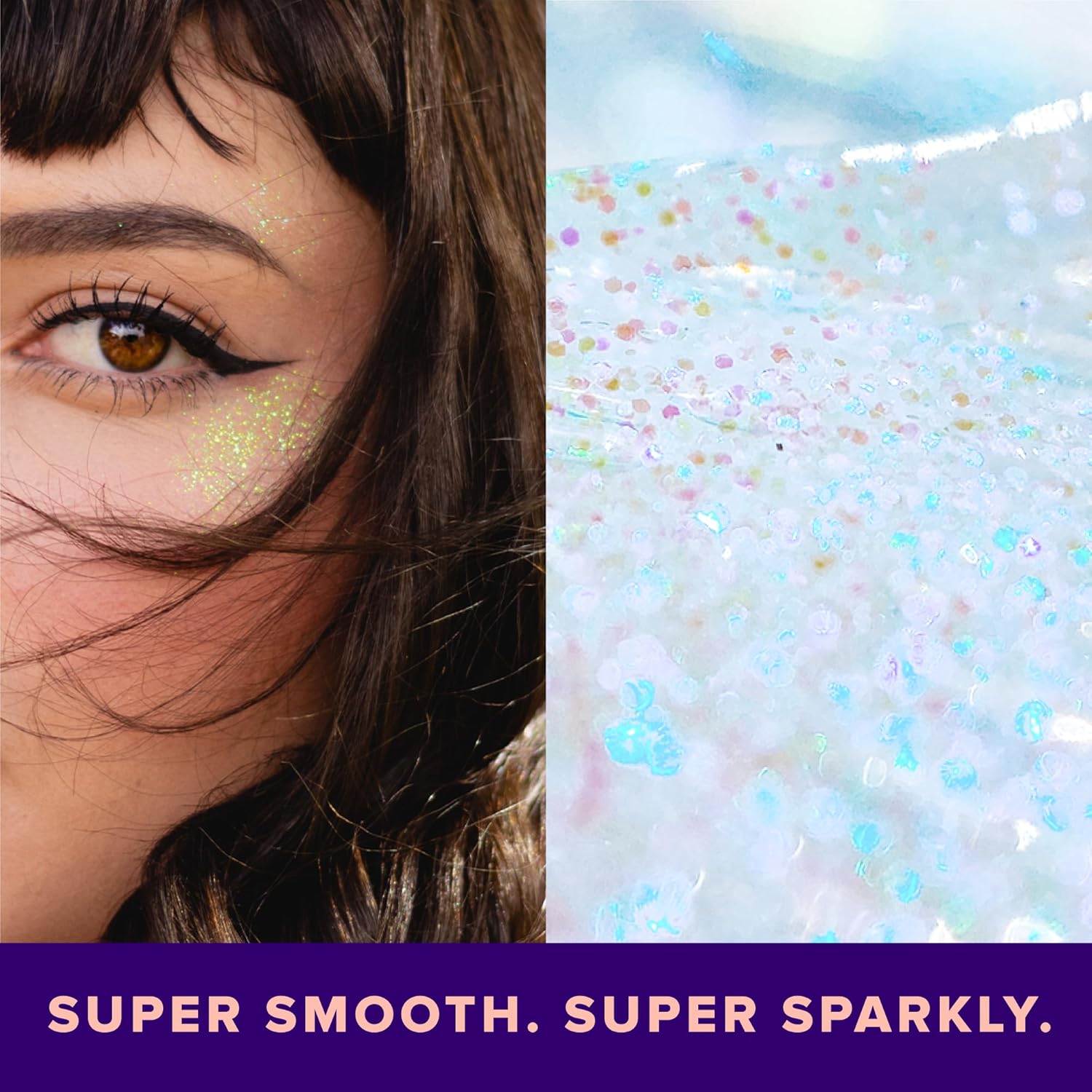 Unicorn Snot Face & Body BIO Glitter - Cosmetic-Grade Holographic Glitter Gel - Plant-Based Glitter Makeup for Festivals, Raves, Anime Cosplay - Safe for Face, Easy Application & Removal (Galaxy) - Image 7