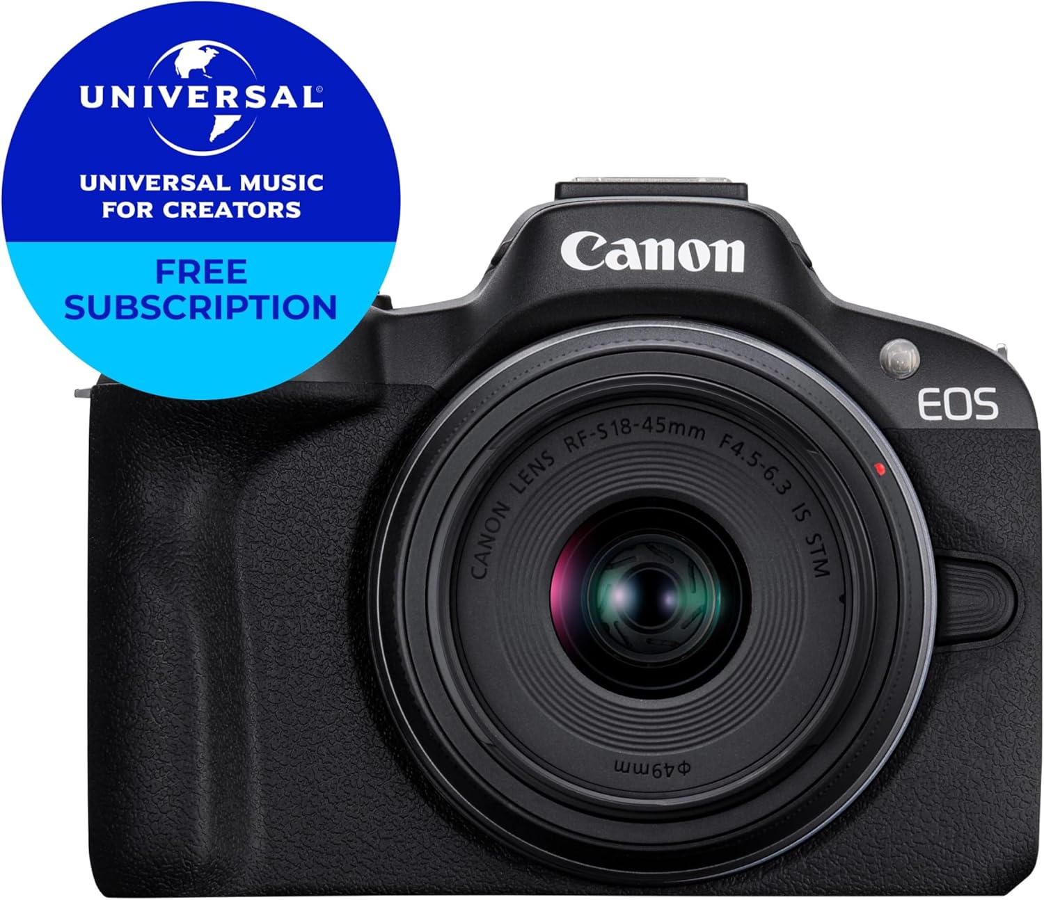 Canon EOS R50 + RF-S 18-45mm F4.5-6.3 IS STM Lens - Compact Mirrorless Digital Camera - 24.2 MP, UHD 4K Video, APS-C Sensor - 15 FPS Continuous Shooting - Vari-Angle Touchscreen - Bluetooth & Wi-Fi - Image 3