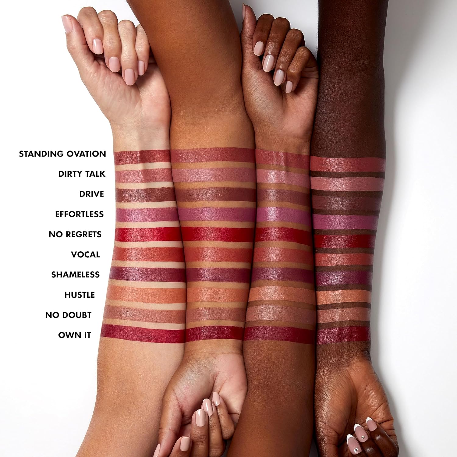 e.l.f. O Face Satin Lipstick, Richly Pigmented, Nourishing & Long-Lasting Creamy Lipstick, Infused With Jojoba, Vegan & Cruelty-Free, Own It - Image 4