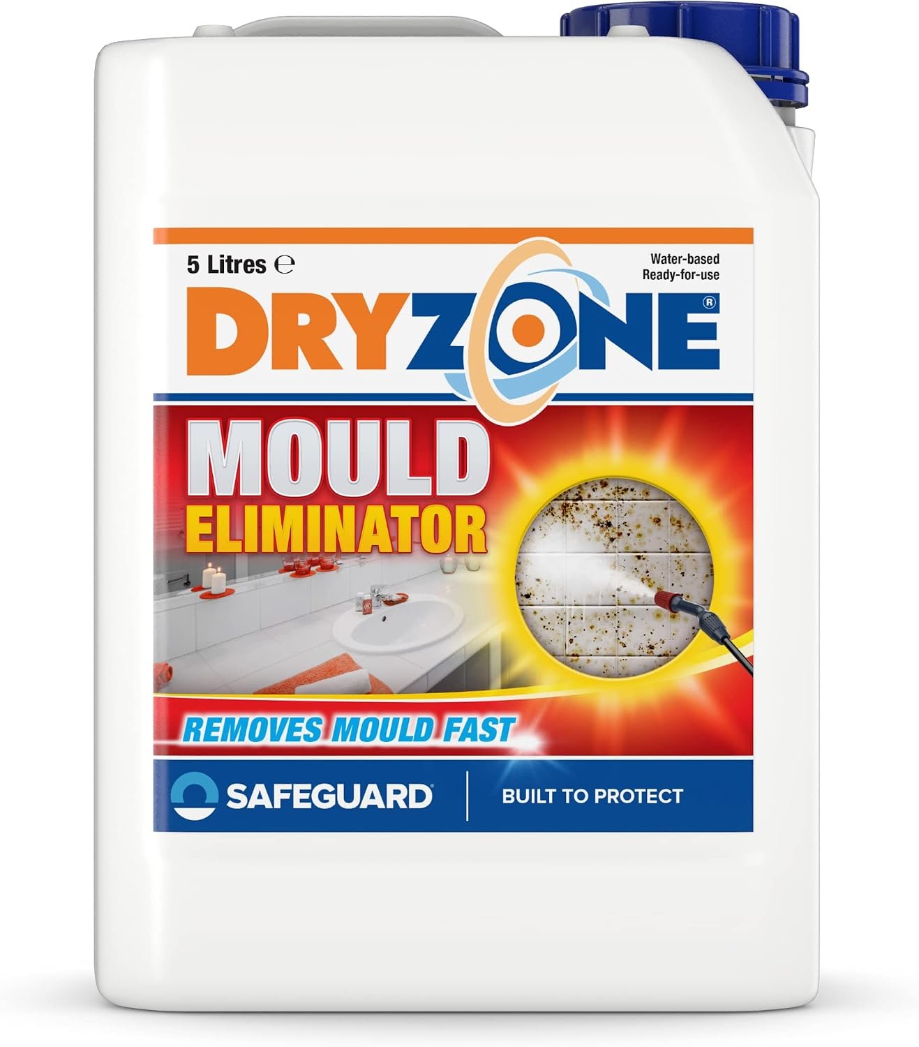 Dryzone Mould Remover (5 Litre) Scrub-Free Formula, Fast-Acting - Image 2