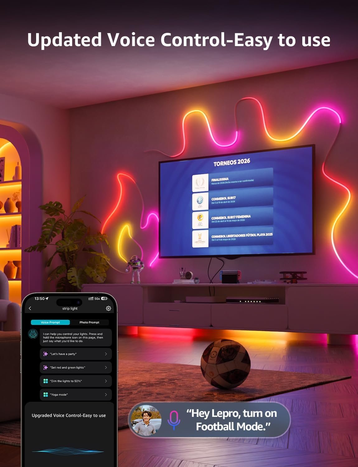 Lepro N1 AI Smart Neon Rope Light 6M RGB+IC, Spotless, IP65 Neon Lightstrip - Image 6