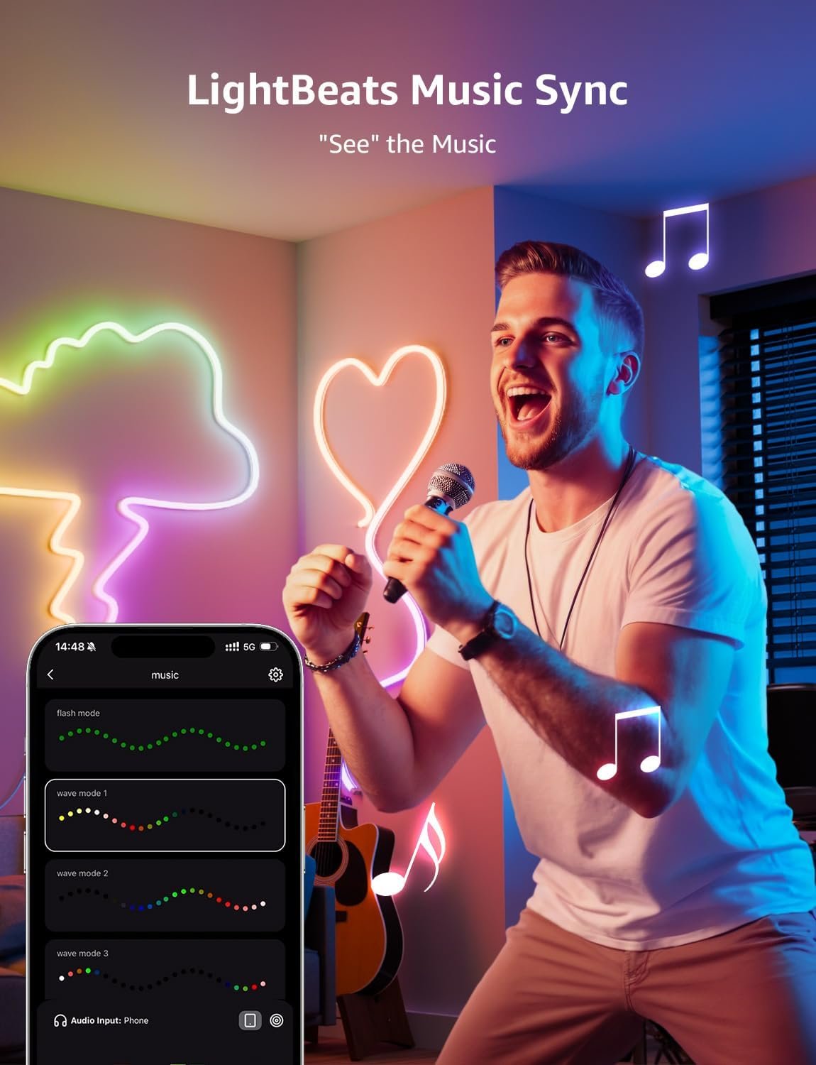 Lepro N1 AI Smart Neon Rope Light 6M RGB+IC, Spotless, IP65 Neon Lightstrip - Image 7