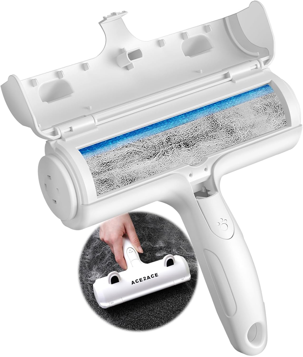 ACE2ACE Pet Hair Remover Roller, Reusable Animal Hair Removal Brush - Image 2