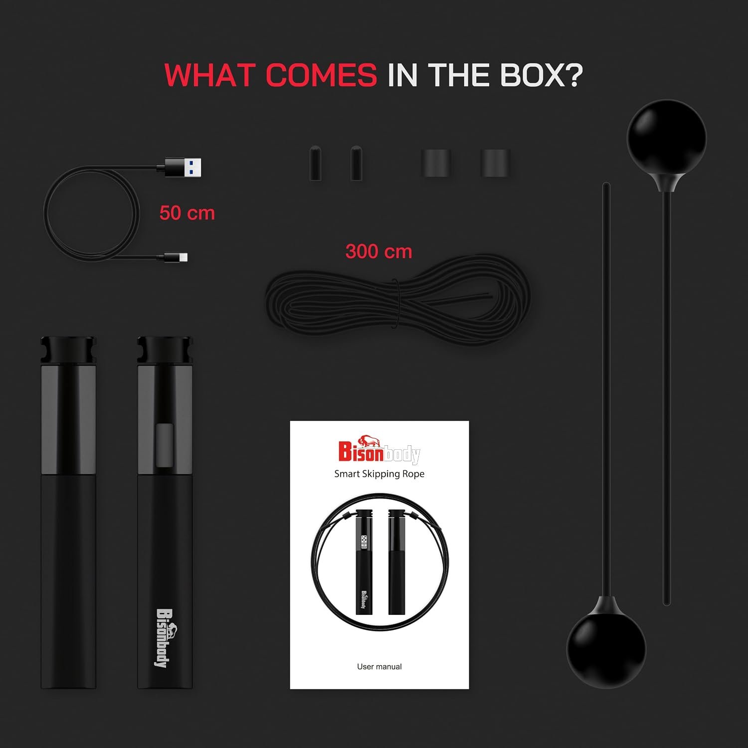 Smart Skipping Rope with App – Bluetooth Digital Jump Rope with Counter, Cordless & Adjustable 3m Rope, Fitness Skipping Rope for Weight Loss, Boxing & Home Workout - Image 9