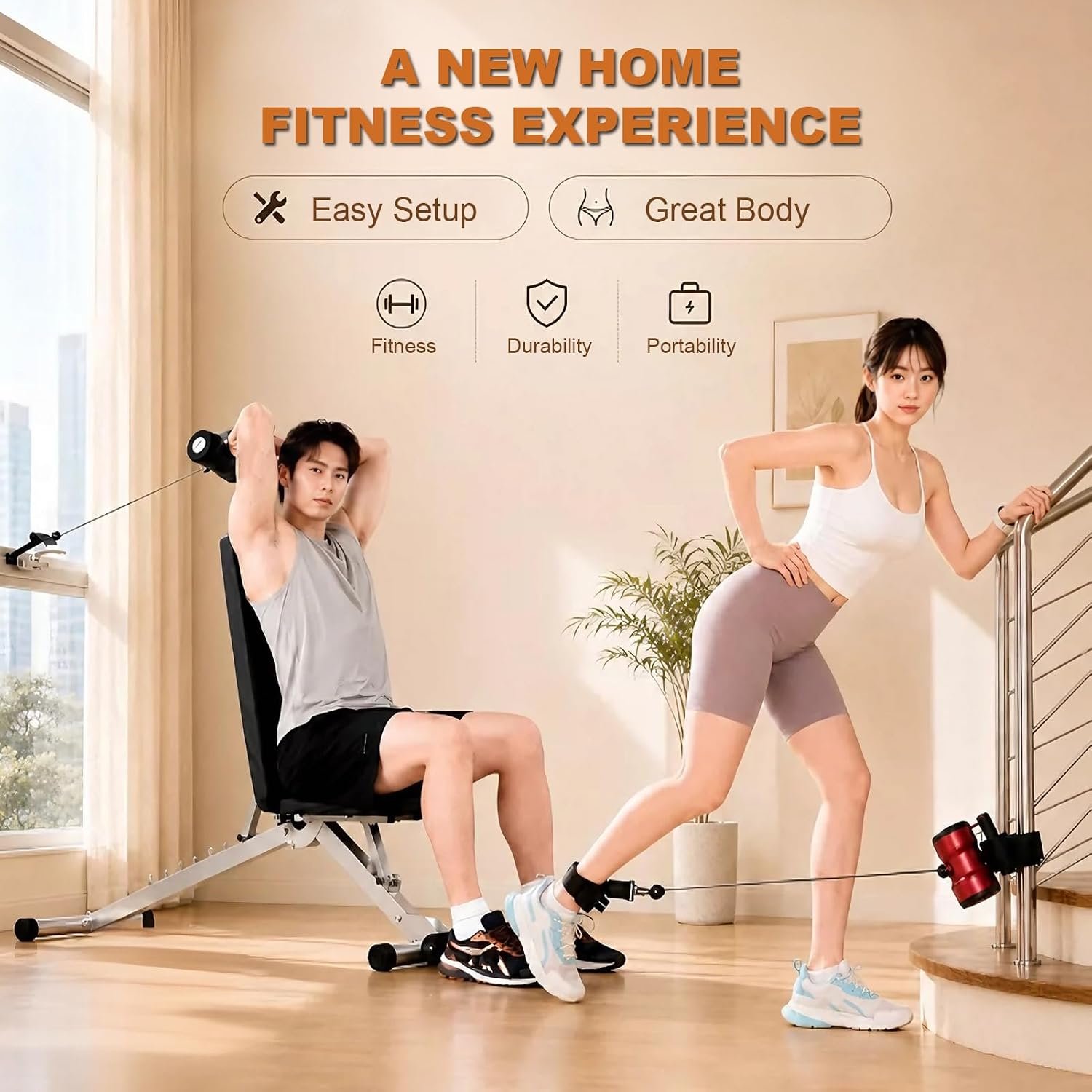 Smart Resistance Dumbbell, 6-Level Adjustable Resistance, Portable Home Gym - Image 7