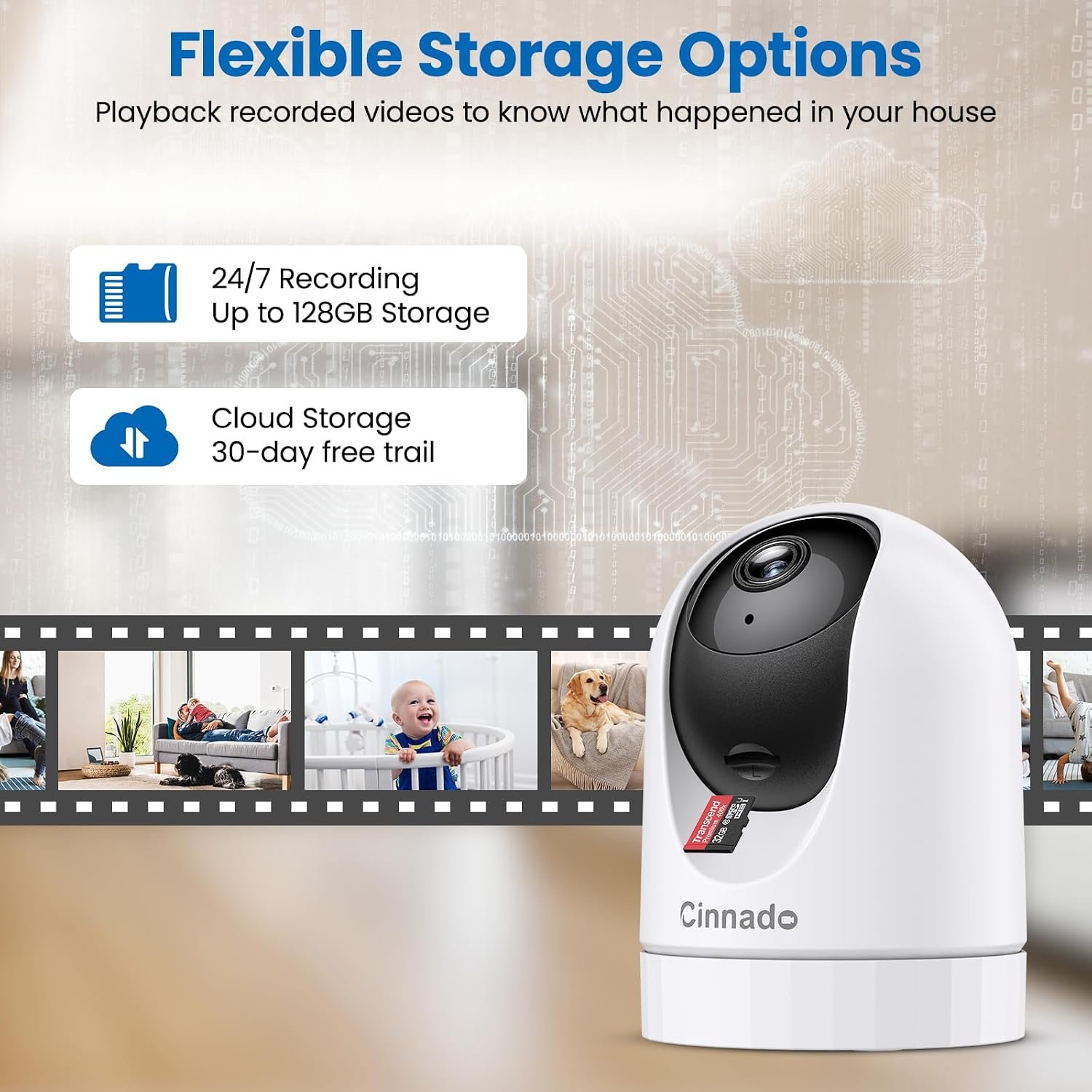 Cinnado Pet Camera, Indoor Camera - Dog Cameras with APP, Home Security, D1 - Image 8
