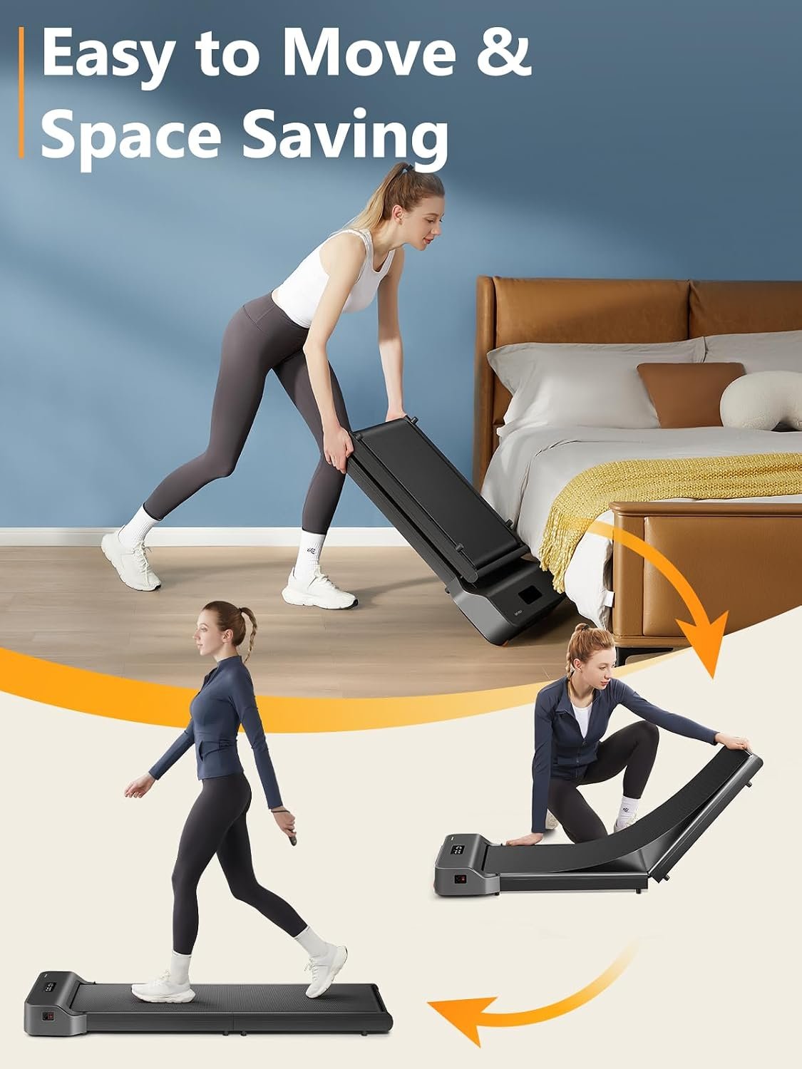 WalkingPad Z1 Foldable Under Desk Treadmill 6Km/h, Compact Home Walking Pad - Image 3