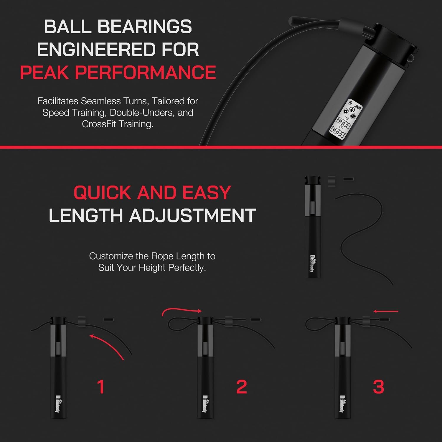 Smart Skipping Rope with App – Bluetooth Digital Jump Rope with Counter, Cordless & Adjustable 3m Rope, Fitness Skipping Rope for Weight Loss, Boxing & Home Workout - Image 5
