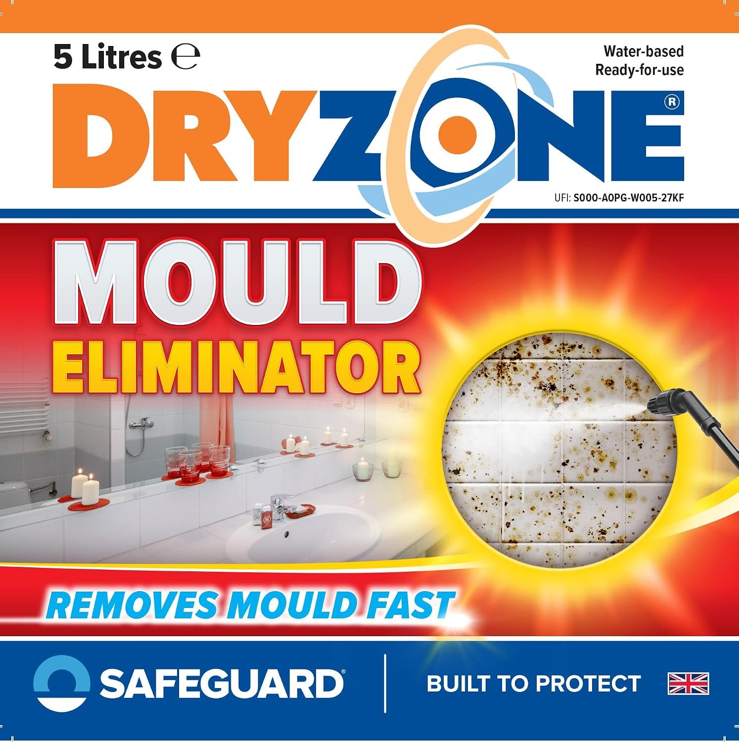 Dryzone Mould Remover (5 Litre) Scrub-Free Formula, Fast-Acting - Image 7