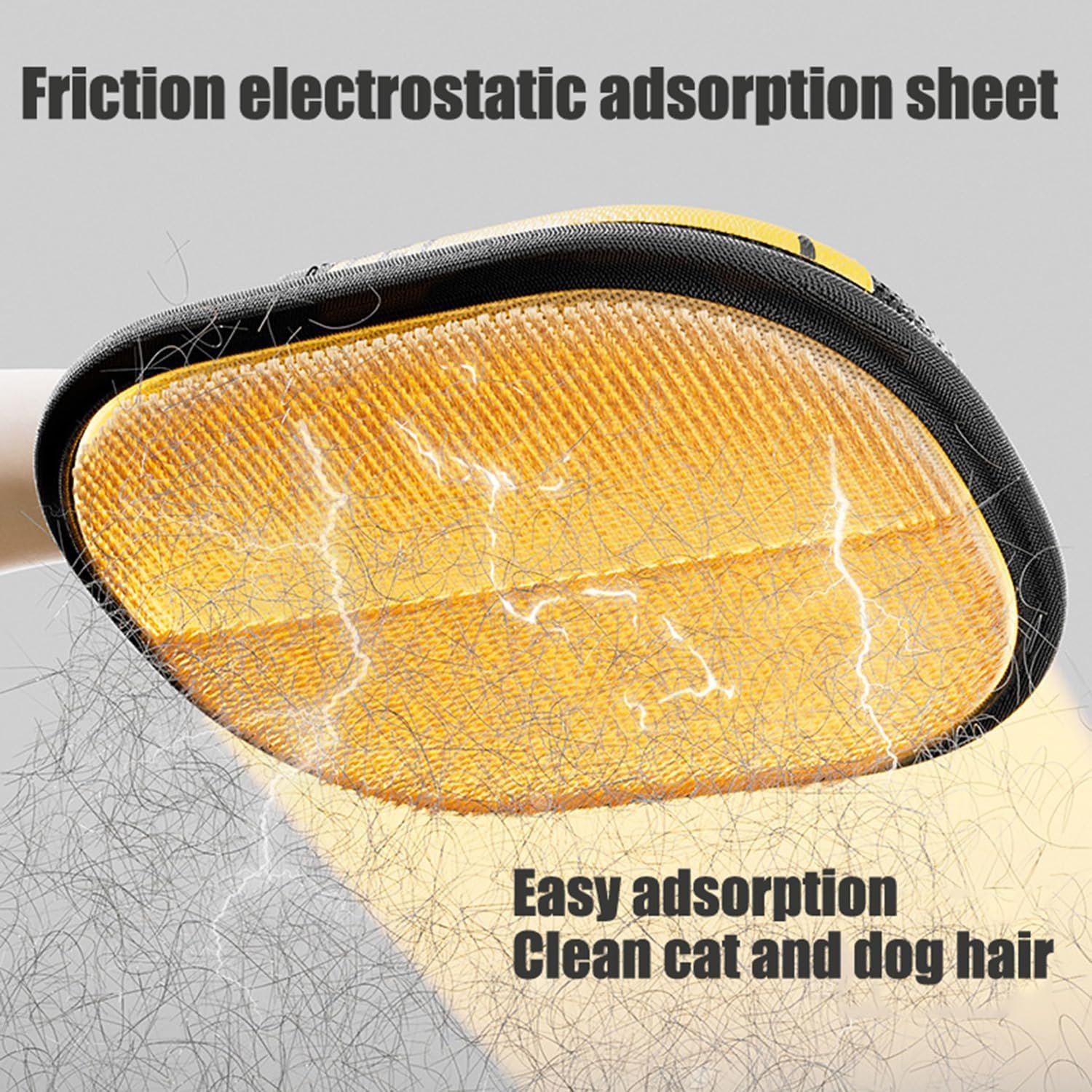 2PCS Pet Hair Remover Glove, Static Pet Hair Removal Glove, Dual-Sided Grooming Gloves, Static Removal Gloves For Dogs & Cats, Reusable Deshedding Pet Glove For Furniture, Bed, Carpet, Clothes,Sof - Image 6